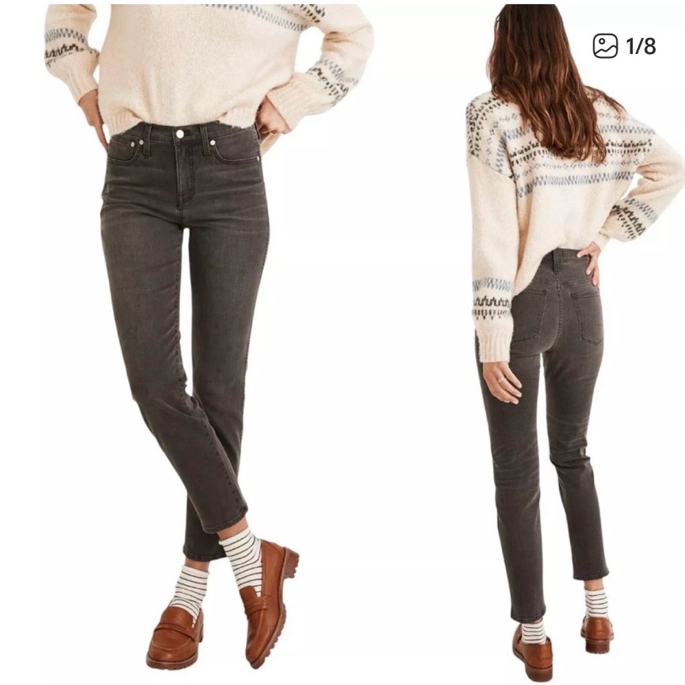 NWT Madewell‎ Jeans - Curvy Mid-Rise Stovepipe (Black). Size 31 tall.